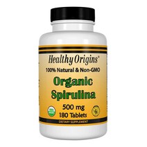헬시 오리진스 스피루리나 500mg 180정 (NONGMO) 스피리루나 스피루니아 스피루나, 180캡슐, 1개