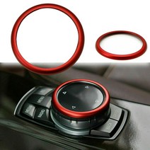 BMW 5시리즈 스타일링 부품 빨간색 알루미늄 링 센터 콘솔 IDrive 멀티미디어 컨트롤러 노브 1 2 3 4 5 6 7 시리즈 X3 X4 X5 X6