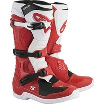 알파인스타 오토바이 부츠 테크3 블랙, Red/White