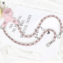 60cm/100cm/110cm 숄더 가방 체인 금속 꼰 액세서리 PU 가죽 스트랩 핸드백 DIY 교체 벨트, 09 9_02 100cm