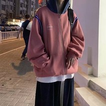 카디건 코트 남 봄가을 한국판 코디 캐주얼 멋스러운 ins 루즈핏 포트 후드