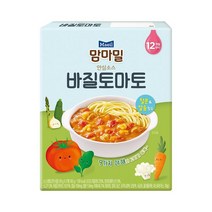 맘마밀 안심소스 바질토마토 160g 4개입 12개월부터섭취, 단일옵션