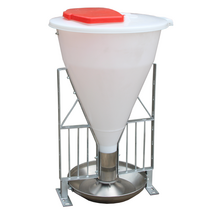 스테인리스 돼지 축사 한돈 농가 여물통 사료통 먹이통 먹이 사료 공급기 80kg 염소