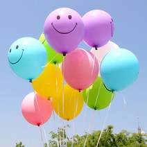 스마일 풍선-파티 벌룬 펄 헬륨 꾸미기 데코 생일 이벤트 행사 캐릭터, 11.스마일걸-핑크