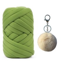 벨벳 자이언트얀 가방 만들기 자이언트얀1kg 뜨개실 망고실, 기본 그린, 1개