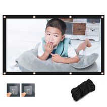150인치 프로젝션 스크린 접이식 주름 방지 휴대용 영화 스크린 야외 실내, CHINA_150 인치