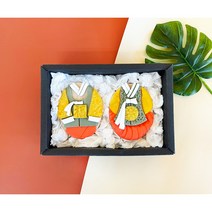 [수하련_전통비누]한복비누, 쇼핑백, 2구 B SET, 기본포장