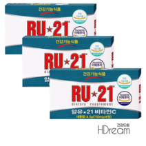 알유21 RU21 회식 술먹기전 음주전 후 약 숙취 해소제 간 영양제 HD 알유 비타민, 6정, 알유21 750mg 72정 (6정 X12박스)