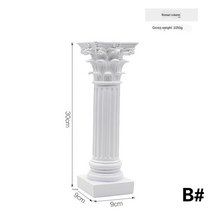 건축 모델 로마 기둥 그리스 사원 건물 가정 장식 유럽 석고 수지 조각, 02 Model B
