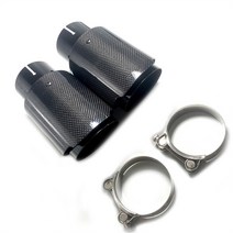 머플러 팁 튜닝 자동차 부품Akrapovic 자동차 매트 탄소 섬유 머플러 팁 배기 시스템 파이프 노즐 범용 스