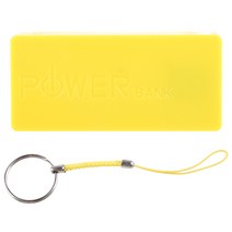 USB 모바일 파워 뱅크 충전기 배터리 팩 케이스 DIY 상자 용 2x18650 보호 가능한 상자, 노란색