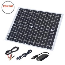 300w 태양 전지 패널 12v 키트 150w 100w 50w 20w 5v monocrystalline 셀 배터리 충전기 핸드폰 자동차 밴 캠핑카 RV 보트 1000w, 프랑스, 옵션9