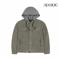 애드호크 남성 스웨이드 후드 점퍼 (HW2UJ01)