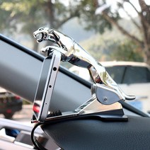 자동차브래킷삼각대 무선충전 cool cheetah hud car phone holder leopard cell phone gps stand 360도 마운트 조절 가능한 클립, 금