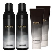청담스타일 포레스트 블랙체인지 샴푸+ 트리트먼트 흑갈색, 200ml, 2세트