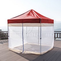 럭셔리 3x4.5 캐노피천막 캠핑천막 감성천막 포장마차 야외천막 접이식천막, L창모풀 3X4.5 베+브