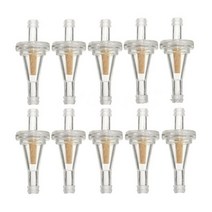 바이크에어필터범용 10 개/대 오토바이 연료 필터 엔진 인라인 카브 가솔린 가스 오일, 01 White