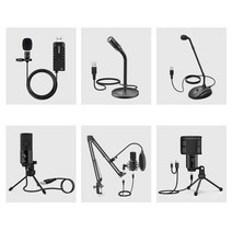 FIFINE PC USB 마이크 6종 K050 K052 K053 K669B K683A T730 ASMR 온라인 수업 강의 줌 디스코드 게임, K052 구즈넥 마이크