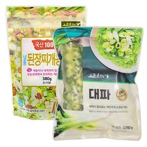 국내산 냉동 된장찌개용 야채믹스 380g + 국내산 냉동 대파 500g