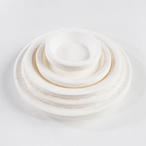 일회용 무지 종이접시 10매입 10/14/18/20/23cm 파티접시, 무지 종이접시 14cm