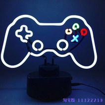 PC방꾸미기 만들기 홈 유튜버 게이밍 게임 PC 컴퓨터 방 인테리어 조명 무드등 네온사인, 나의 게임 핸들