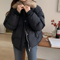 여자 퍼카라 패딩자켓 페이크퍼 누빔 숏패딩 여성점퍼 아우터 3컬러