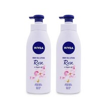 니베아 바디오일로션 로즈앤아르간오일 400ml 중건성피부 끈적임없는 보습케어 바디로션, 400ml 2개