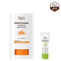 Dr.G 23년 핑크 톤업 선크림 브라이트닝 톤 업 선스틱 17g + 그린 선 로션 5mL