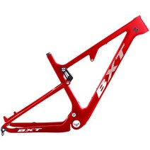 자전거 프레임 탄소섬유 카본 29er mtb 풀 서스펜션 MTB 최대 타이어 픽시프레임, BXT 풀 레드, 142x12mm S 매트