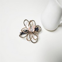 셀러허브(잡화) 유니크 화려한 블링 비즈 포인트 집게핀