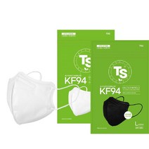 TS가드 KF94 황사방역 마스크 4중필터 대형/화이트 x100매, 1개입, 100개, 화이트