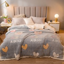양모이불 호주 알파카 천연 양모 겨울 양털2022 복합 코랄 플리스 담요 이불 두꺼운 양털 플란넬 겨울 더