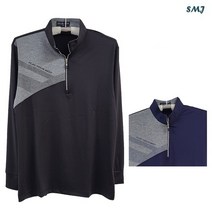에스엠진 SMJ1298 잔피엘 긴팔 차이나 티셔츠 중년 남성 봄가을