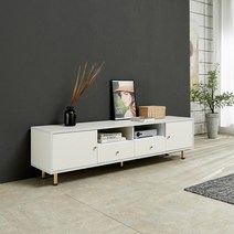 오즈 베라1700 거실장 수납장 TV거실장 TV대, 화이트