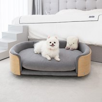 보그 펫 소파 특대 방석 펫빈백 패브릭 쿠션 의자, 그레이