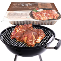 양념 돼지 갈비 숯불돼지 왕갈비 갈비구이 고기 주물럭, 돼지왕갈비 2kg