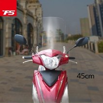 대림 VF100 VF125 윈드스크린 쉴드 튜닝, 투명 45cm, 1개