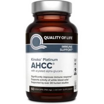 프리미엄 키노코 플래티넘 AHCC 750mg 표고버섯균사체 60캡슐 식물성, 1개