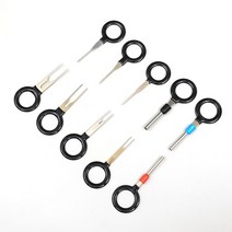 11Pc 자동차 터미널 도구 세트 키 핀 전기 와이어 크림프 커넥터 추출기 키트 범용, 1set