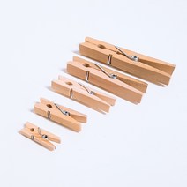 뽁뽁이닷컴 나무집게 캐릭터 나무집게 모음 - 사진걸이 장식소품, 나무집게(★7.2x1cm-50개)