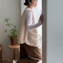 XL802 뽀글이 집업 조끼
