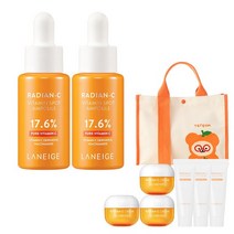 라네즈 래디언씨 비타민 스팟 앰플 10ml 2개 & 테틈미니백, 없음