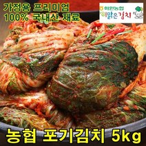해남 농협 배추김치 5kg 맛있는 김장 포기김치 주문, 포기김치 5kg (서울경기도맛)