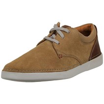 Clarks 클락스 남성용 Gereld 레이스 스니커즈 다크 샌드 스웨이드