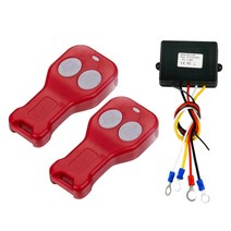 와이어윈치 호이스트 원치 무선 윈치 리모컨 수신기 1 개 컨트롤러 2 개 포함 트럭 SUV ATV 12V 용, 01 빨간
