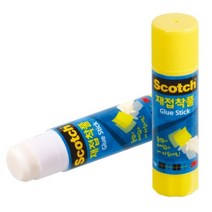 3M 스카치 재접착풀 14g 고체풀 포스트잇풀, 3개입
