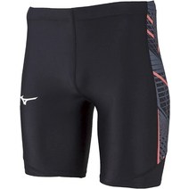 [미즈노 남성 트레이닝웨어] 러닝 육상복 MTC 모델 레이싱 타이츠 하프 다이너모션 핏 스트레칭성 U2MB2013