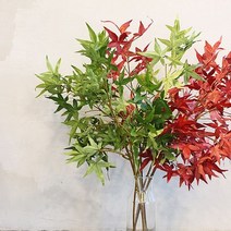 [천삼백케이] [꾸미까] 메이플 단풍나무가지 조화(2color), 레드
