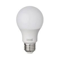 이케아 RYET 뤼에트 LED전구 E26 470루멘 구형 오팔 화이트 604.387.05 LED 전구, 백색
