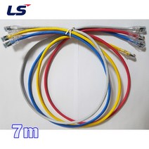 LS전선 LS UTP CAT6 다이렉트 제작 랜케이블 7m, 빨강, 1개